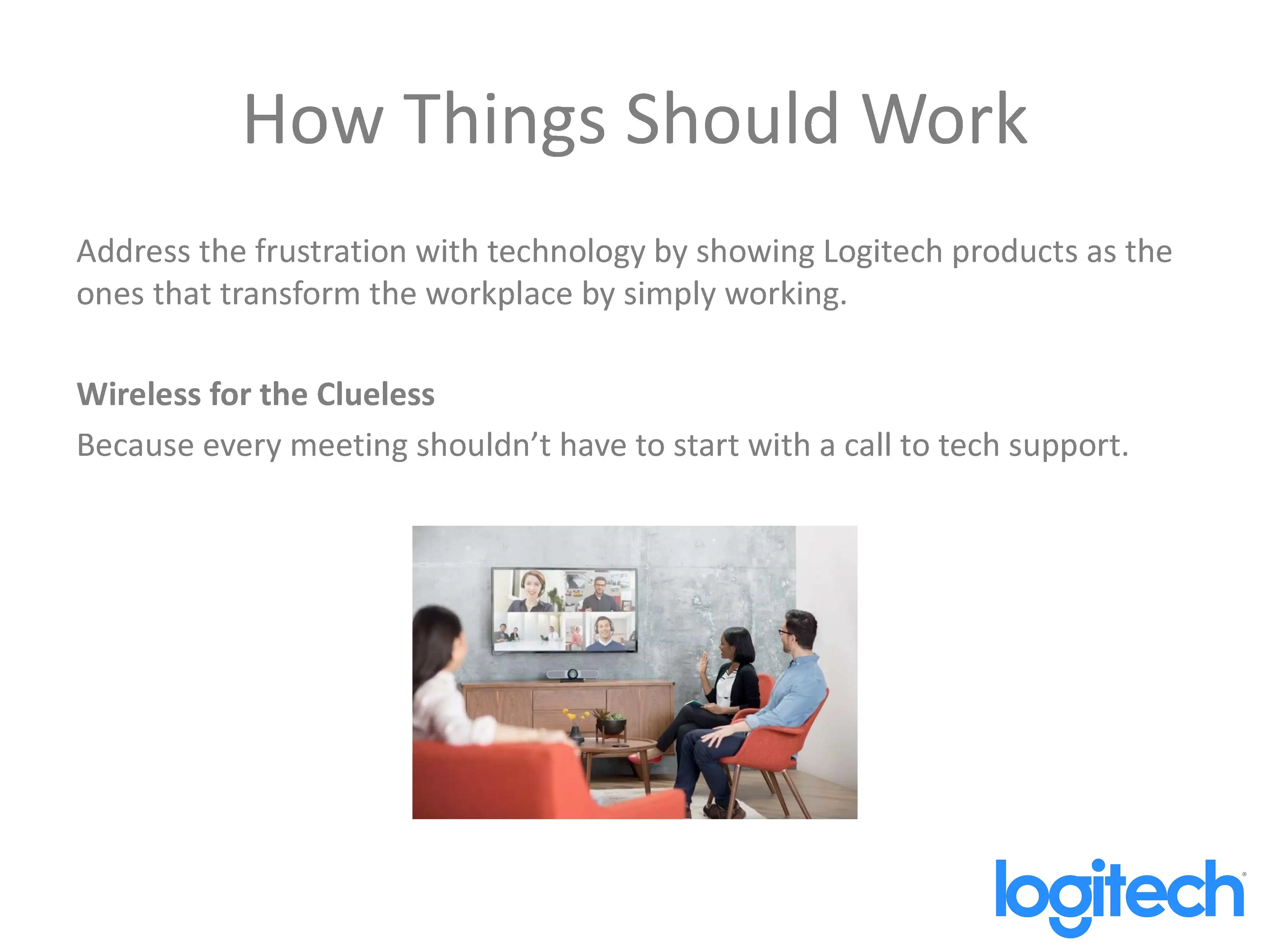 Logitech Wireless for the Clueless concept