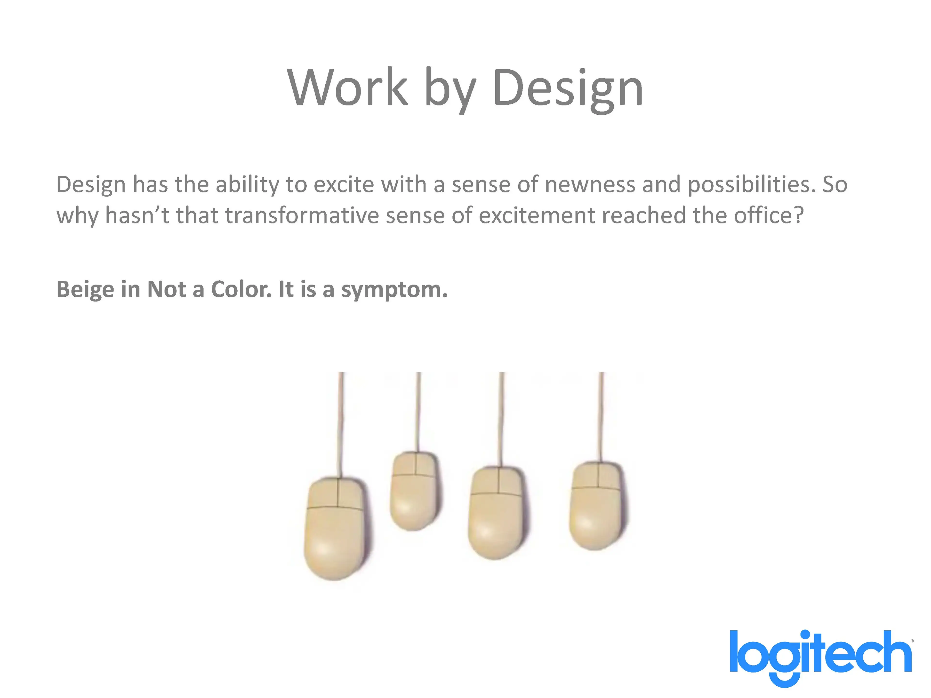 Logitech Work by Design concept
